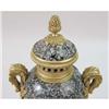 Image 3 : A PAIR OF HARDSTONE ORMOLU- MOUNTED URNS