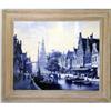 Image 1 : A FRAMED BLUE AND WHITE DELFT WALL HANGING