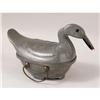Image 1 : A PEWTER DUCK FORM COVERED WARMING DISH