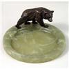 Image 2 : A GREEN HARDSTONE ASHTRAY