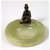 Image 3 : A GREEN HARDSTONE ASHTRAY