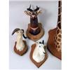 Image 3 : A MISCELLANEOUS GROUP OF COMPOSITION HANDPAINTED MINIATURE ANIMAL HEADS
