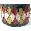 Image 3 : A PAINTED WOOD AND DEER HIDE NATIVE AMERICAN DRUM