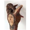 Image 4 : A CARVED AND POLYCHROME- DECORATED NATIVE AMERICAN WOOD CLUB