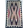 Image 1 : A NATIVE AMERICAN EARTHTONE WOVEN RUG