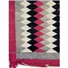 Image 3 : A POLYCHROME DIAMOND PATTERN NATIVE AMERICAN WOVEN RUG