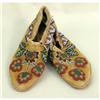Image 3 : FOUR PAIRS OF INDIAN-BEADED DEERSKIN MOCCASINS