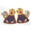 Image 5 : FOUR PAIRS OF INDIAN-BEADED DEERSKIN FRINGED GLOVES