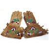 Image 6 : FOUR PAIRS OF INDIAN-BEADED DEERSKIN FRINGED GLOVES
