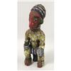 Image 1 : AN AFRICAN BEADED FIGURE OF A SEATED PERSON