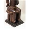 Image 3 : A CARVED AFRICAN SEATED FIGURE