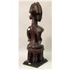 Image 4 : A CARVED AFRICAN SEATED FIGURE
