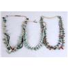 Image 1 : THREE NATIVE AMERICAN HEISHI NECKLACES WITH ALTERNATING TURQUOISE NUGGETS