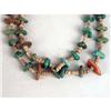 Image 3 : THREE NATIVE AMERICAN HEISHI NECKLACES WITH ALTERNATING TURQUOISE NUGGETS
