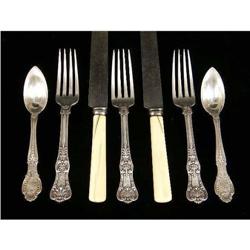 FIVE TIFFANY & CO STERLING SILVER FLATWARE ITEMS