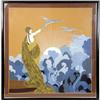 Image 1 : A FRAMED ERTE "THE WINGS OF VICTORY" SILK PRINT