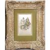 Image 2 : A PAIR OF FRAMED CONTINENTAL PAINTINGS ON SILK