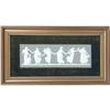 Image 1 : A FRAMED WEDGWOOD "DANCING HOURS" GREEN JASPERWARE PLAQUE