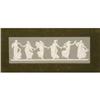 Image 2 : A FRAMED WEDGWOOD "DANCING HOURS" GREEN JASPERWARE PLAQUE