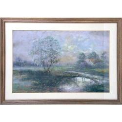 A FRAMED PASTEL
