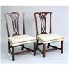 Image 1 : A PAIR OF CHIPPENDALE CARVED CHERRYWOOD SIDE CHAIRS