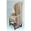 Image 4 : A FEDERAL TURNED AND STAINED MAPLE RUSH SEAT EASY CHAIR