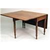 Image 3 : A FEDERAL TURNED MAHOGANY SIX-LEG DROP LEAF TABLE