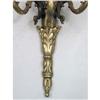 Image 5 : A PAIR OF GEORGIAN-STYLE BRONZE THREE-LIGHT SCONCES
