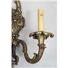 Image 6 : A PAIR OF GEORGIAN-STYLE BRONZE THREE-LIGHT SCONCES