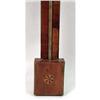 Image 3 : A GEORGE III INLAID MAHOGANY STICK BAROMETER
