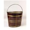 Image 1 : A REGENCY BRASS-BOUND MAHOGANY SWING HANDLE BUCKET