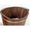 Image 3 : A REGENCY BRASS-BOUND MAHOGANY SWING HANDLE BUCKET