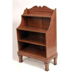 A REGENCY MAHOGANY FOUR-TIER DIMINUTIVE BOOKCASE
