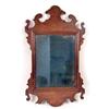Image 1 : A CHIPPENDALE MAHOGANY LOOKING GLASS