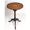 Image 4 : AN ENGLISH WALNUT TILT-TOP BIRDCAGE TEA TABLE