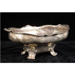A GORHAM MARTELE OVAL FOOTED CENTERPIECE BOWL