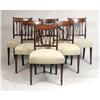 Image 1 : A SET OF SIX GEORGE III CARVED MAHOGANY DINING CHAIRS