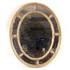 Image 1 : A REGENCY GILTWOOD OVAL LOOKING GLASS
