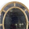 Image 2 : A REGENCY GILTWOOD OVAL LOOKING GLASS