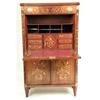 Image 4 : A NEOCLASSICAL STRING-INLAID MARQUETRY MAHOGANY SECRETAIRE A`ABATTANT