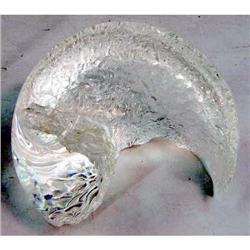 AN ABSTRACT LUCITE SCULPTURE