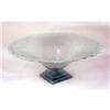Image 1 : A TINTED FROSTED TO CLEAR ART GLASS FOOTED CENTERPIECE