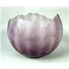 Image 1 : A LILAC TO FROSTED ART GLASS BOWL