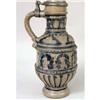 Image 6 : A WESTERWALD PEWTER-MOUNTED COBALT-DECORATED JUG