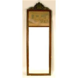 A LOUIS XV-STYLE MAHOGANY TRUMEAU