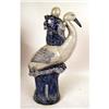 Image 4 : A PAIR OF BLUE AND WHITE PORCELAIN FIGURAL GARNITURES