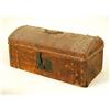 Image 2 : TWO BRASS TACK AND HIDE COVERED DOME-TOP TRINKET TRUNKS
