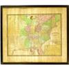 Image 1 : A FRAMED POLYCHROME MAP