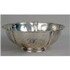 Image 1 : A STERLING SILVER PIECRUST FOOTED BOWL