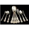 Image 1 : A GORHAM STERLING SILVER "OLD KING" PATTERN PARTIAL FLATWARE SERVICE